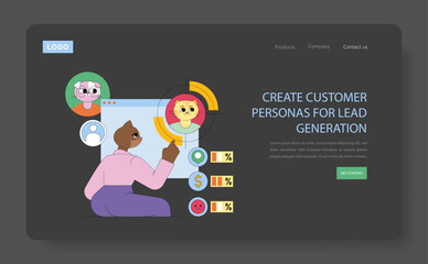 Marketing Tools. Flat Vector Illustration