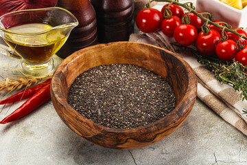 Vegan cuisine - Chia seeds for cooking