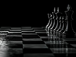 Black Chess Pieces