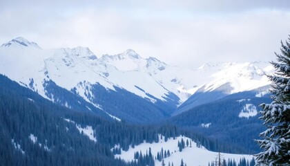 Snowy Mountain Range (1)