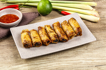 Vietnamese fried stuffed spring roll