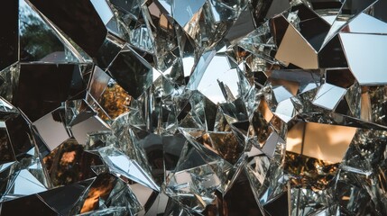 A fragmented mirror effect, chaotic reflections and shifting forms --ar 16:9 --v 6.1 Job ID: ac98fa22-64b3-4371-9c9a-b6ed79feb5bd