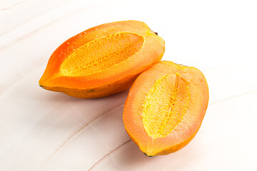 Ripe sweet tropical exotic papaya