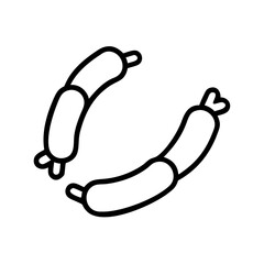 Sausage Links Connected by String Icon Design
