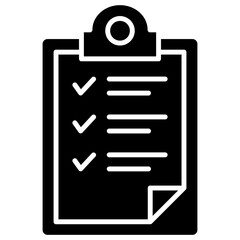 Clipboard Glyph Icon