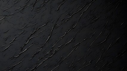 Fototapeta premium Abstract Dark Texture: Black, Crackled, Surface Design