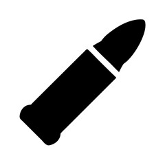 Single Bullet with Rounded Tip Icon Design