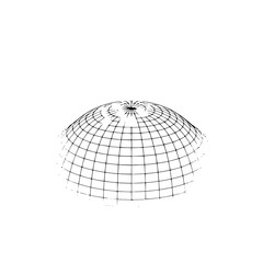 Abstract Grid Dome: Minimalist Tech Concept