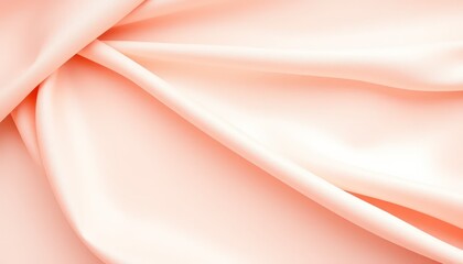Soft peach satin folds