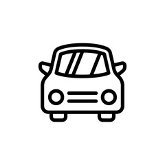 Car icon line vector design with trendy style