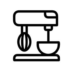 Stand Mixer with Whisk Attachment Icon Design