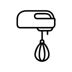 Stand Mixer with Whisk Attachment Icon Design