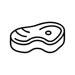 Steak Slice with Marbling Detail Icon Design