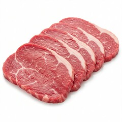 Obraz premium Fresh Raw Beef Steaks Ready for Grilling