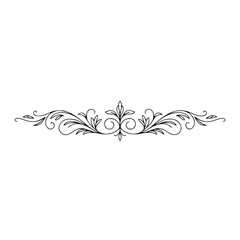Elegant Floral Ornament - Minimalist Line Art Border, Ivory Background