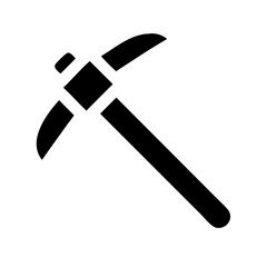 Tactical Pickaxe Tool Icon Design