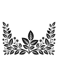 Elegant Black & White Floral Border Design for Wedding, Invitation, or Greeting Card