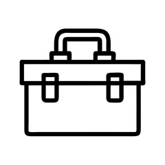 Toolbox with Latch Closure Icon Design