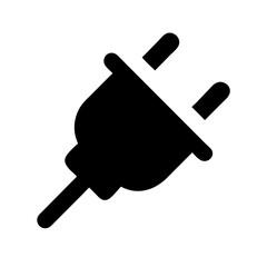 Two Prong Power Adapter Plug Icon Design