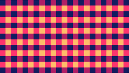 Gingham patterns create timeless elegance in sunset-inspired decorative backgrounds.