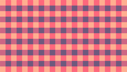 Sunset hues bring gingham wallpaper to life with soft decorative backgrounds.