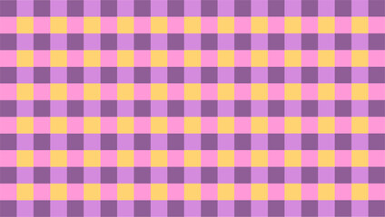 Sunset-colored gingham wallpaper transforms spaces into peaceful backgrounds.