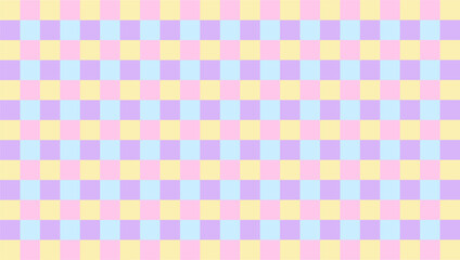 Soften your interiors with gingham wallpaper and warm sunset backgrounds.