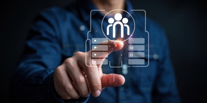 Interactive personnel management interface displayed.