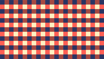 Gingham patterns redefine wallpaper with sunset-inspired decorative backgrounds.