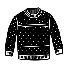  "Sweater Design with White Background - AI Graphic File for Microstock"