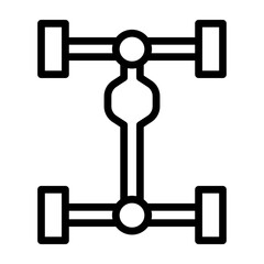 Differential Vector Line Icon Design © Ramla