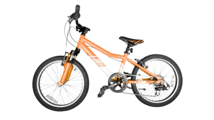 Fototapete Silhouette of a bicycle on a transparent background with vintage and retro style. © Top_Stock