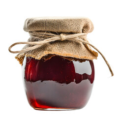 Delicious Homemade Jam in a Jar: Recipe Ideas & Images on white background