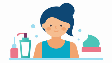 Skincare Routine Illustration Set with Vector Art of Women Applying Creams Masks and Other Beauty Products for Cosmetic and Self Care Promotional Design