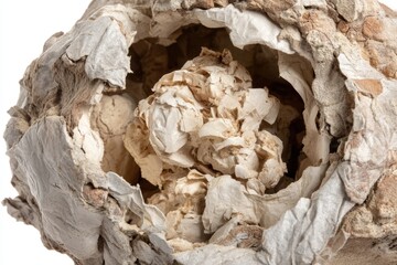 Intricate mineral specimen, rock formation
