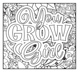 Motivational Quotes Coloring Pages For KDP