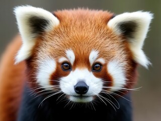 Red panda, close-up.