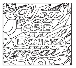Motivational Quotes Coloring Pages For KDP