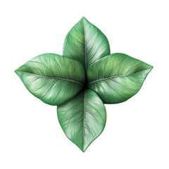 Lush green plant leaves vibrant colors background