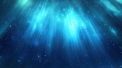 Radiant Light Beams in a Starry Sky