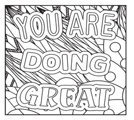 Motivational Quotes Coloring Pages For KDP