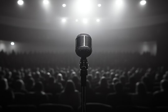 Stage Microphone Public Speaking Concert Performance