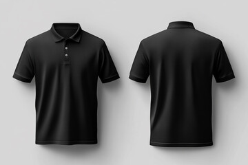 Dress inspired t shirt mockup with polo shirt fashion and stylish apparel t shirt template model