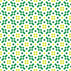 Seamless geometric pattern featuring a traditional pixel-style motive for decorating, wallpaper, wrapping paper, fabric, backdrop, and etc