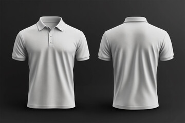 Polo white shirt apparel mockup dress style t shirt template poloshirt and clear t shirt mockup model