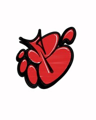 Graffiti art lettering font 