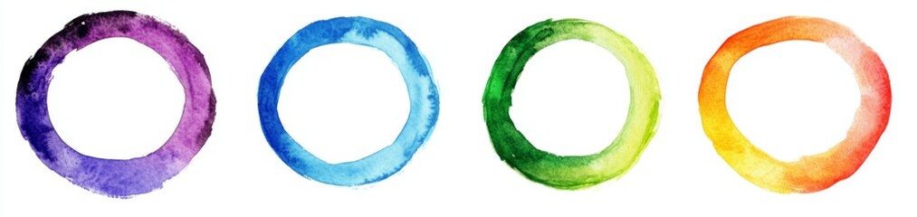 Watercolor Circle Spectrum