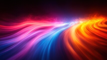 Obraz premium Abstract Colorful Waves of Energy and Light