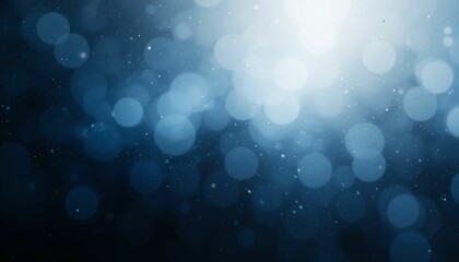 White blue black blurred abstract gradient on dark grainy background, glowing light, large banner size