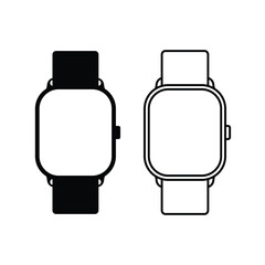 Smartwatch vector icon. Minimal and clean design